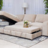 ZAMBEE Fabric Corner Sofa