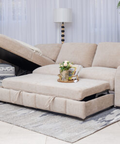 ZAMBEE Fabric Corner Sofa