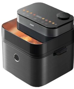MIKA Air Fryer, 7.3L, Steam & Fry, Black