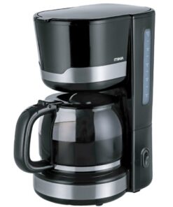 MIKA Coffee Maker, Manual, 12 Cups, 1000W, Black & Stainless Steel