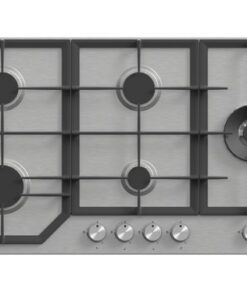 MIKA Built-In Gas Hob, 90cm, 5 Gas with WOK, Stainless Steel