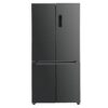 MIKA Fridge, 522L, 4 Door Bottom Mount Freezer, No Frost(Frost Free), INVERTER Compressor, Inox Dark Matt