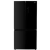 MIKA Fridge, 592L, 4 Door Bottom Mount Freezer, No Frost (Frost Free), INVERTER Compressor, Black Glass